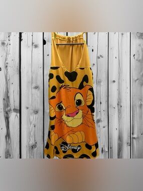 Disney Yellow & Orange Simba Graphic Slip Dress